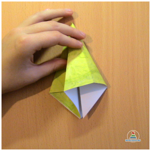 Новогоднее оригами Елочка для детей