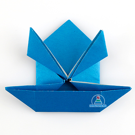 Простой оригами кит для детей