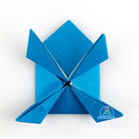 Как сделать прыгающую лягушку из бумаги в технике оригами