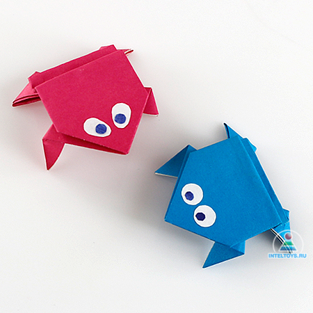 Как сделать прыгающую лягушку из бумаги оригами