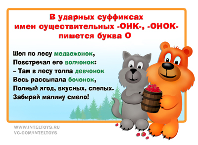 Правило домик в русском языке