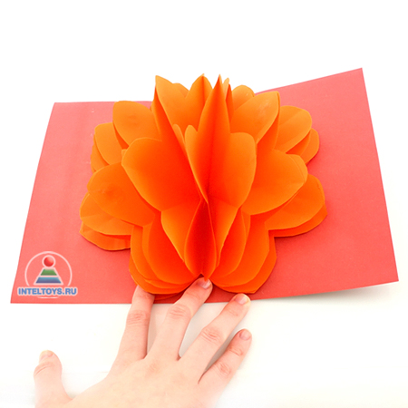 Киригами Цветок мастер-класс для детей