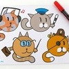 Рисуем котиков поэтапно