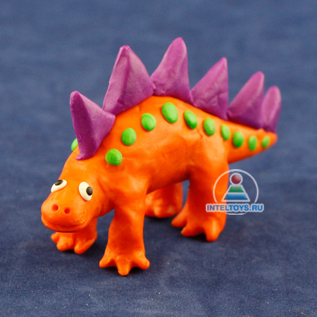 Динозавр из пластилина мастер-класс картинки