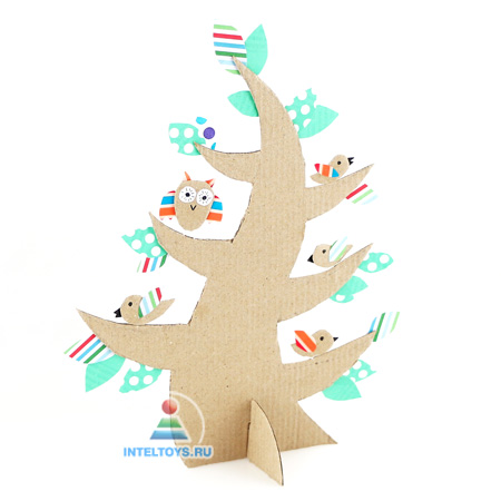 Дерево из картона для ребенка Умная игрушка