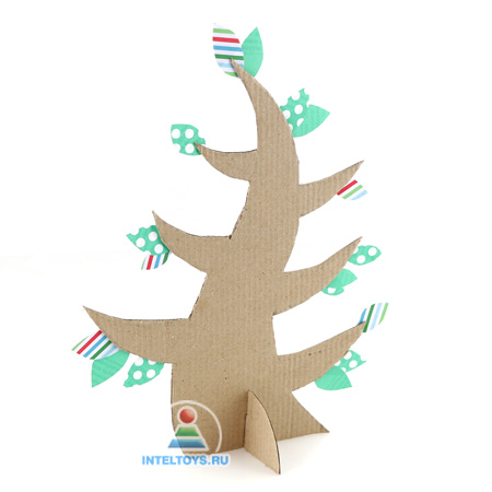 Дерево из картона — своими руками по шаблону (с фото)