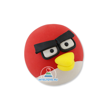 Желтая птичка Angry Birds из пластилина